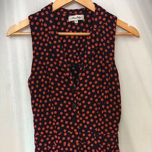 Polka Dot Belted Romper